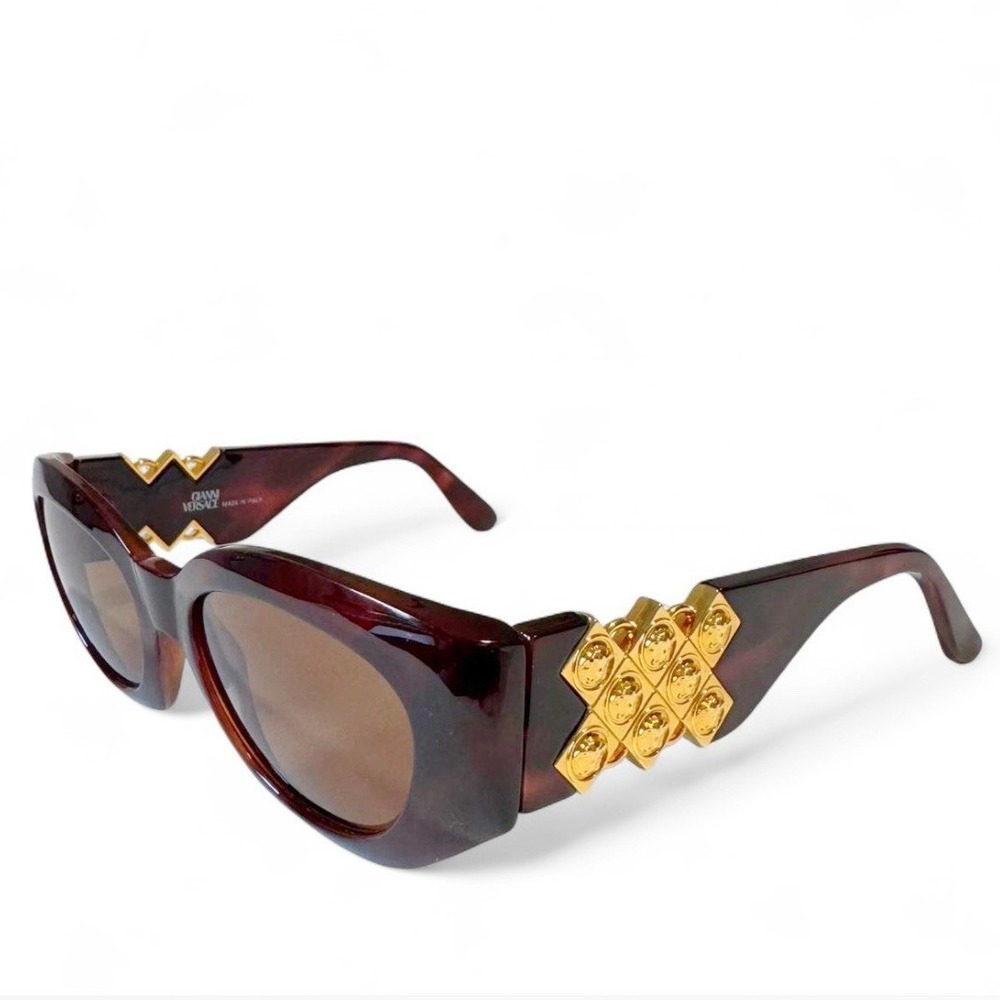 Vintage Gianni Versace Sunglasses Mod. 420/D Col. 900 with Case New